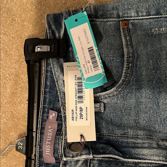 Just USA Blue Straight Leg Jeans - Picture 2 of 4